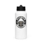 Stainless steel water bottle with a straw lid