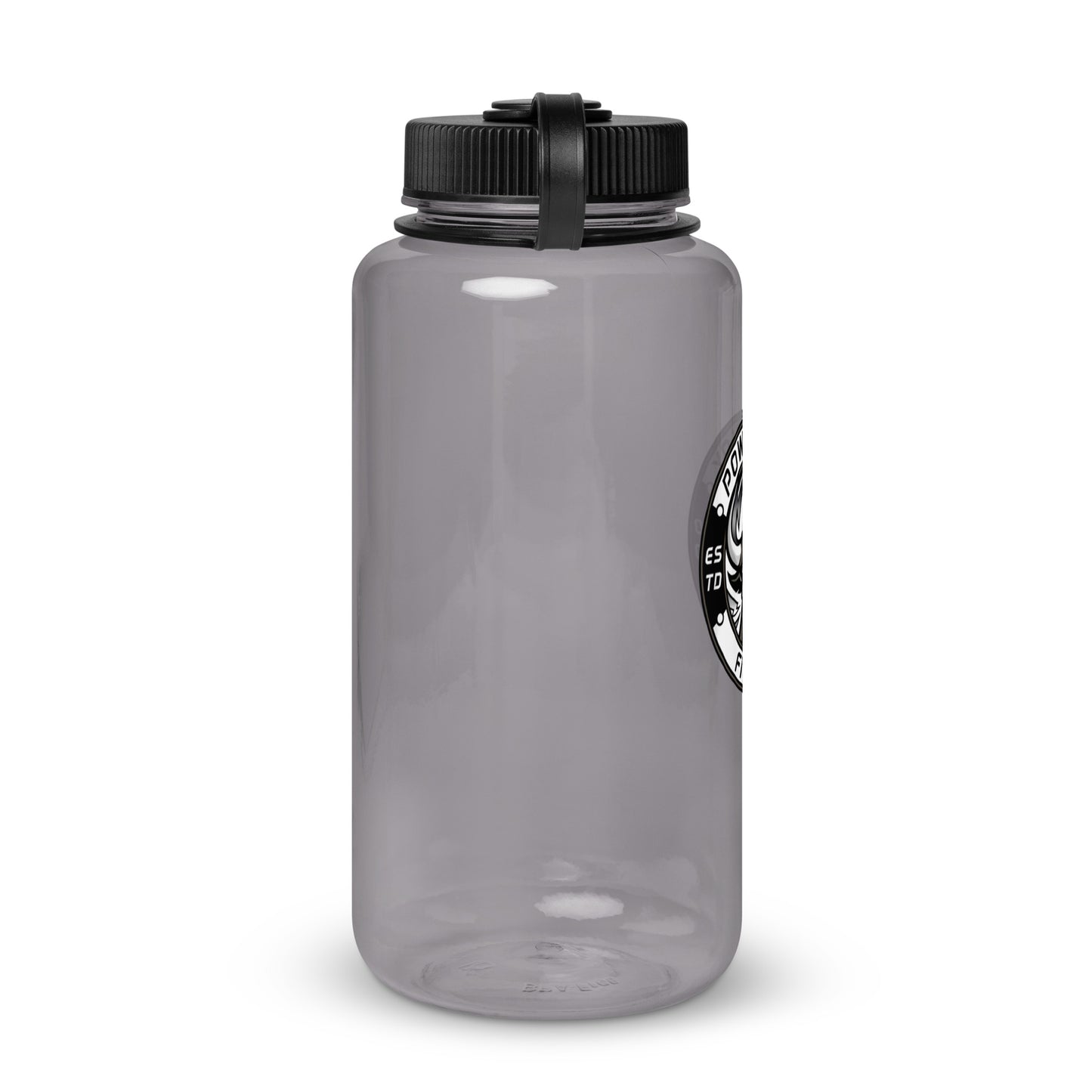 Wide mouth plastic water bottle