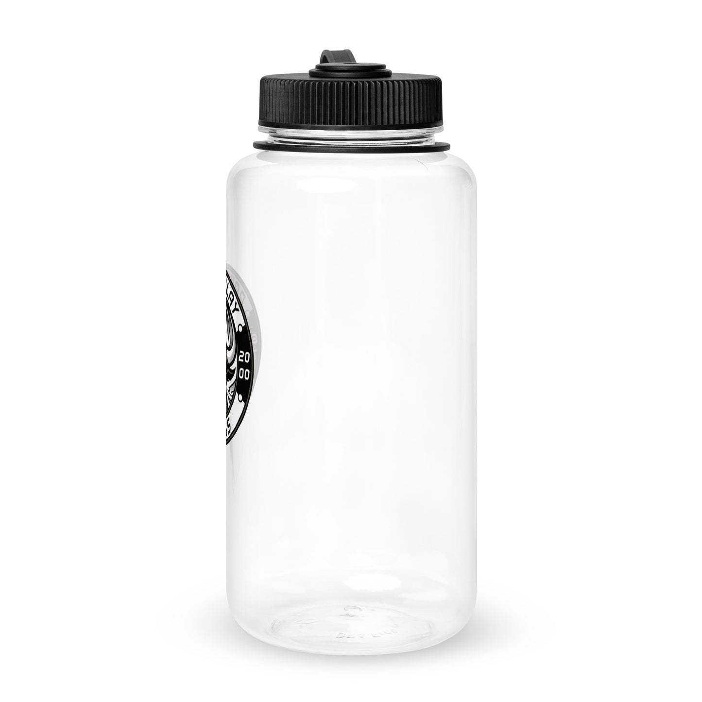 Wide mouth plastic water bottle